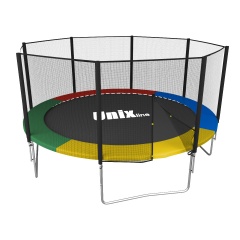 Unix Line Simple 12Ft / 366 см (Color) outside из каталога батутов с защитной сеткой в Воронеже по цене 27120 ₽