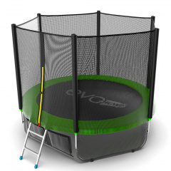 Evo Jump External 8ft (Green) + Lower net из каталога батутов с защитной сеткой в Воронеже по цене 22190 ₽