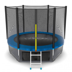 Evo Jump External 8ft (Blue) + Lower net из каталога батутов с защитной сеткой в Воронеже по цене 22190 ₽