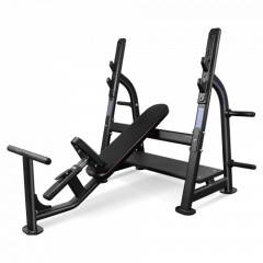 Bronze Gym BR-1014 наклонная из каталога скамей со стойкой в Воронеже по цене 102850 ₽