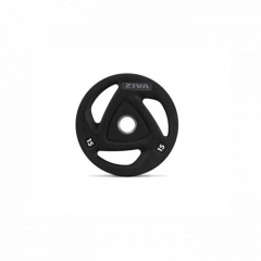 Ziva с уретановым покрытием, 25 кг ZVO-DCPU1617-GY из каталога дисков для штанги с посадочным диаметром 50 мм. в Воронеже по цене 22557 ₽