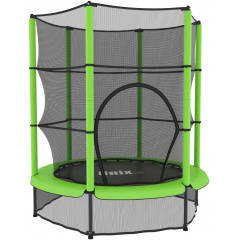 Unix line Kids 4,6 ft Green (140 cm) из каталога батутов с защитной сеткой в Воронеже по цене 8420 ₽