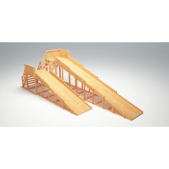 Савушка Зима Wood 7 из каталога зимних деревянных горок в Воронеже по цене 243000 ₽
