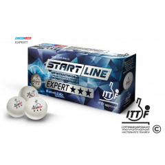 Start Line Expert V40+ 3* (ITTF) (10 шт) из каталога мячей для настольного тенниса в Воронеже по цене 930 ₽
