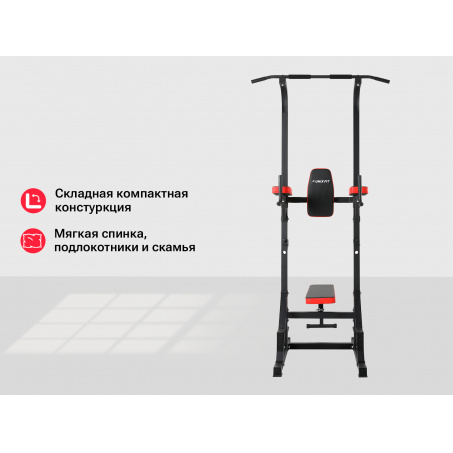 Рендер-10 для UnixFit Power Tower 120P со скамьей