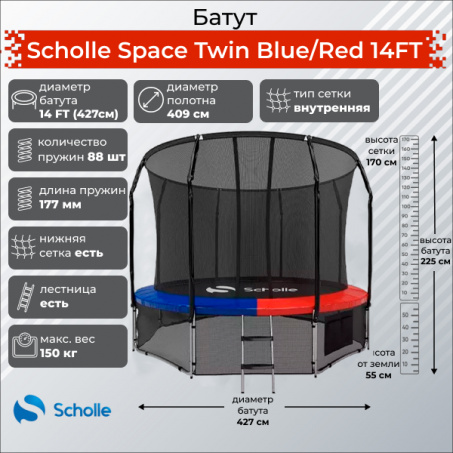 Рендер-8 для Scholle Space Twin Blue/Red 14FT (4.27м)
