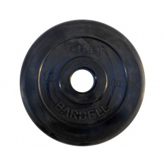 MB Barbell ATLET 10 кг / диаметр 51 мм из каталога велотренажеров в Воронеже по цене 3960 ₽
