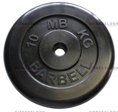 MB Barbell черный - 30 мм - 10 кг из каталога дисков, грифов, гантелей, штанг в Воронеже по цене 4428 ₽