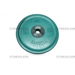 MB Barbell евро-классик зеленый - 50 мм - 10 кг из каталога дисков для штанги с посадочным диаметром 50 мм. в Воронеже по цене 7990 ₽