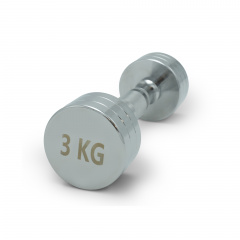 UnixFit PRO круглая 3 кг DBRND3PCE из каталога хромированных гантелей в Воронеже по цене 1690 ₽