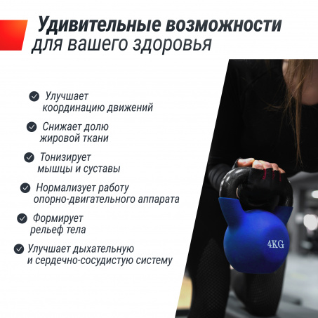Рендер-4 для UnixFit 4 кг Blue KBVIN4BL