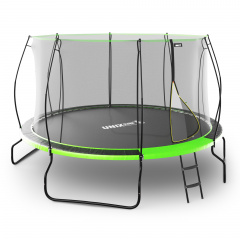 Unix Line 12 ft UFO Green из каталога батутов с защитной сеткой в Воронеже по цене 36090 ₽