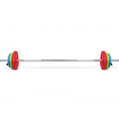 Bronze Gym Бодипамп (гриф, весовые диски 2X1,25КГ, 2X2, 5КГ, 2X5КГ, ПАРА ЗАМКОВ) из каталога штанг в Воронеже по цене 10700 ₽