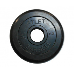 MB Barbell ATLET 5 кг / диаметр 51 мм из каталога дисков для штанги с посадочным диаметром 50 мм. в Воронеже по цене 2350 ₽