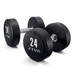 ZVO-DBPU-1644-GY 16 кг (пара) в Воронеже по цене 35620 ₽ в категории обрезиненные гантели Ziva