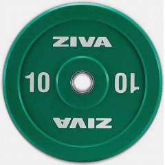 Ziva XP Competition Colored Rubber Bumper 10 kg из каталога дисков для штанги с посадочным диаметром 50 мм. в Воронеже по цене 12400 ₽
