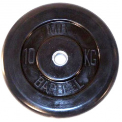 MB Barbell 10 кг металлическая втулка из каталога дисков для штанги с посадочным диаметром 26 мм.  в Воронеже по цене 4450 ₽