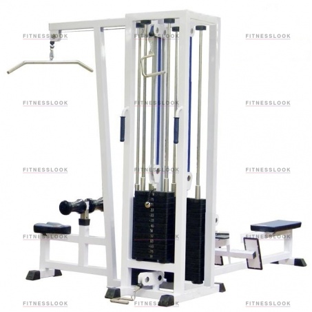 Рендер-0 для MB Barbell 3.03.1 - 3-х позиционная станция с одинарной блочной рамкой