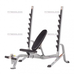 Hoist HF-5170 7 Position FID Bench - со стойками из каталога скамей со стойкой в Воронеже по цене 143480 ₽