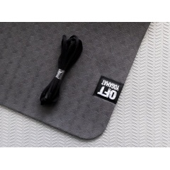 6 мм двухслойный серый FT-YGM6-2LT-BLACUP-GY в Воронеже по цене 1860 ₽ в категории коврики для йоги и фитнеса Original FitTools